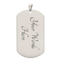 My Son | Be strong always - Dog tag