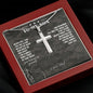 My Son | Believe in yourself - Stainless Steel Cross Necklace