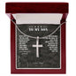 My Son | Believe in yourself - Stainless Steel Cross Necklace
