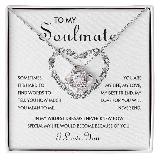My Soulmate | You mean to me - Love Knot Necklace